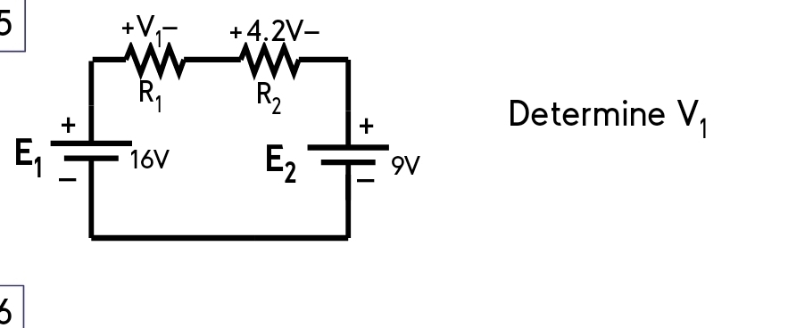 Determine V_1