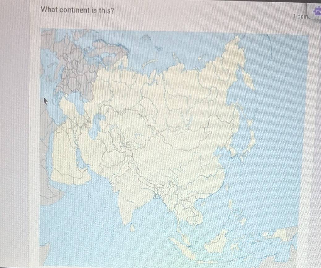 What continent is this? 1 poin、