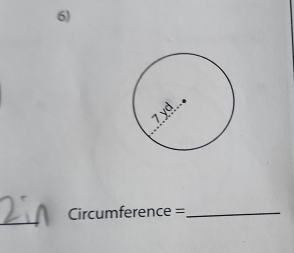 Circumference =_