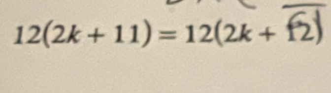 12(2k+11)=12(2k+f2)