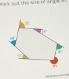 Work out the size of angle in
=t dram m===