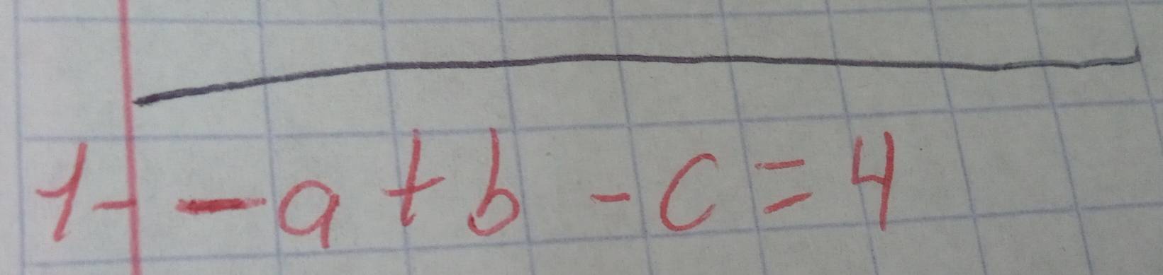 1--a+b-c=4