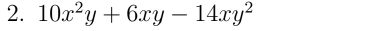 10x^2y+6xy-14xy^2