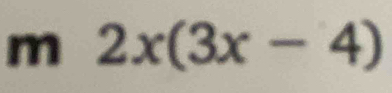 2x(3x-4)