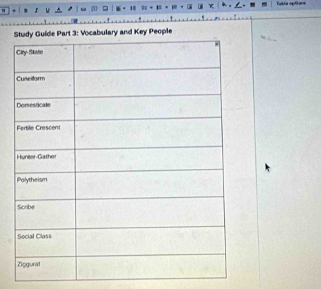 1 + D r 1 1= Table options