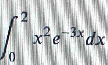 ∈t _0^(2x^2)e^(-3x)dx