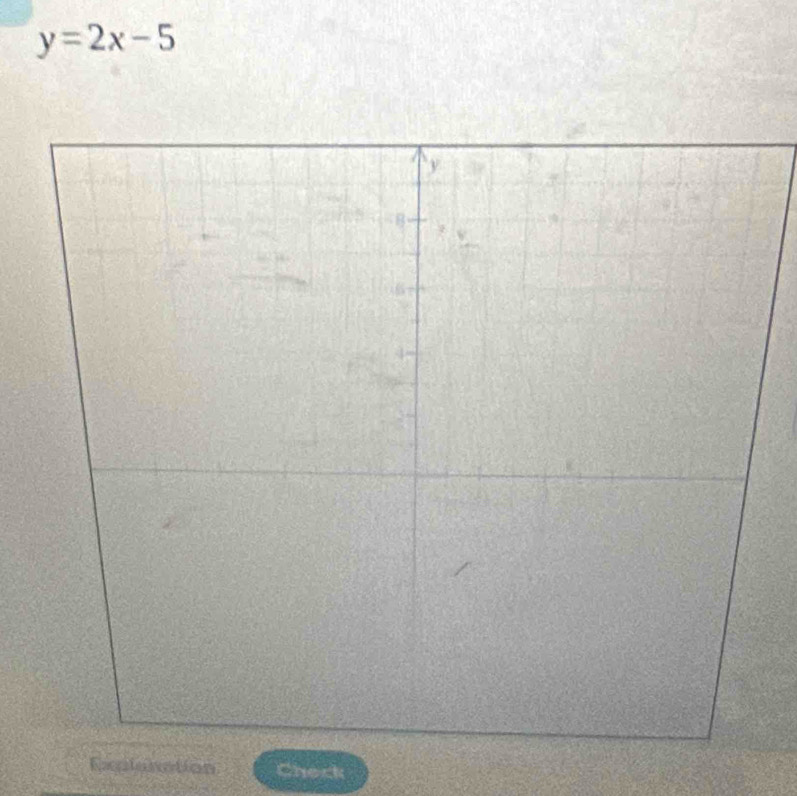 y=2x-5
Explanation Check