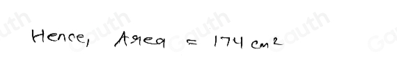 Solved: Find the area of the triangle whose base measures 24 cm and the ...