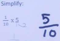 Simplify:
×5