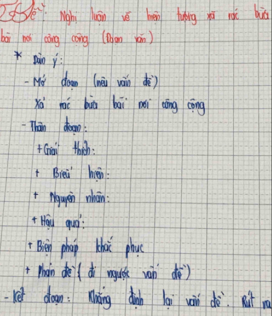 Ngh hán vè hén huing gā làè buà 
bāi nói cǒng cōng (Dban yán ) 
*aàn yì 
Mó doon (nēi wàn dè) 
Xà mài buā bāi noi aāng cōng 
Than doon. 
+Griao thichn: 
+ Biei hién. 
* Ngupein nhān: 
+ Hay quo? 
Bien phap khoi phuc 
+ phain dei(dì ugust wán dà) 
ket don: Nning dinh lai win dè. Rut ma