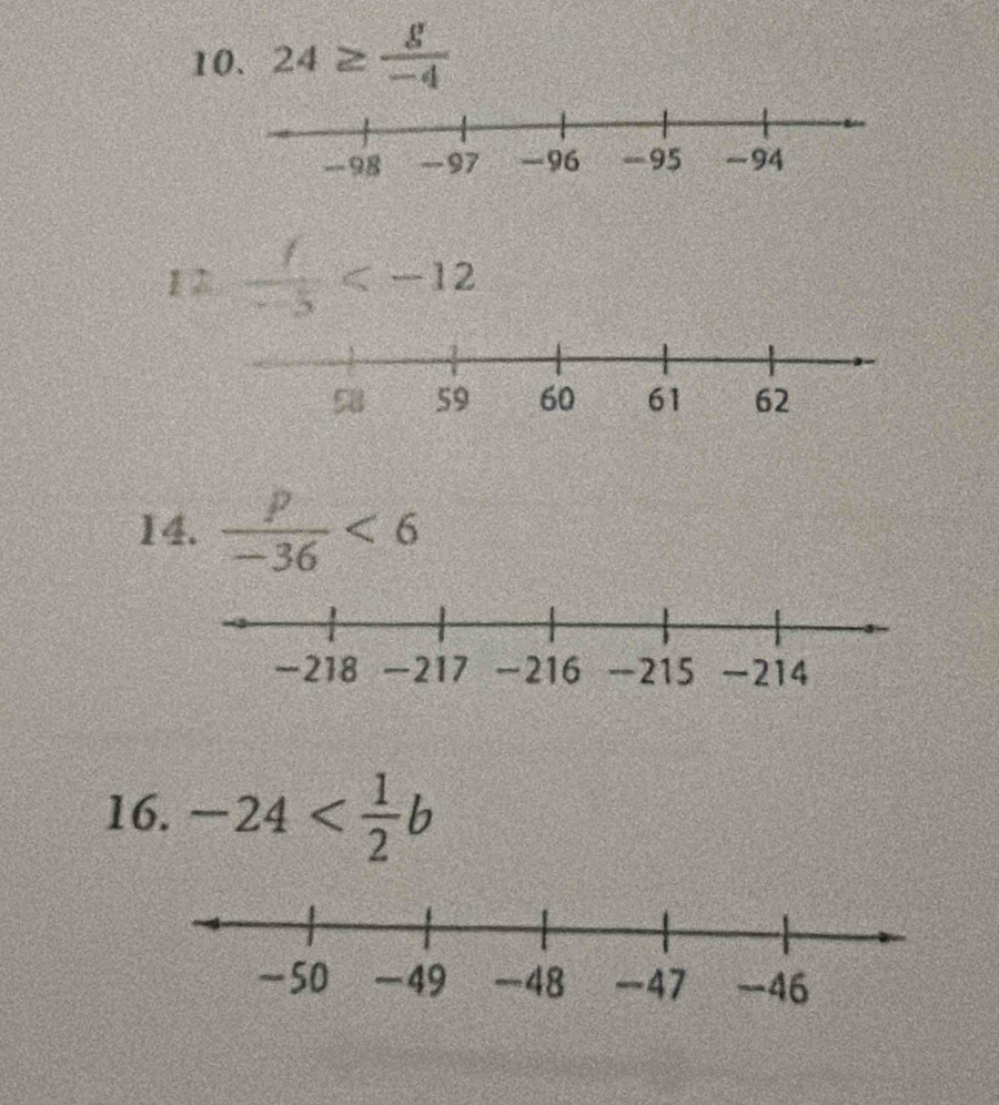24≥  g/-4 
12  f/-5 
14.  p/-36 <6</tex> 
16. -24