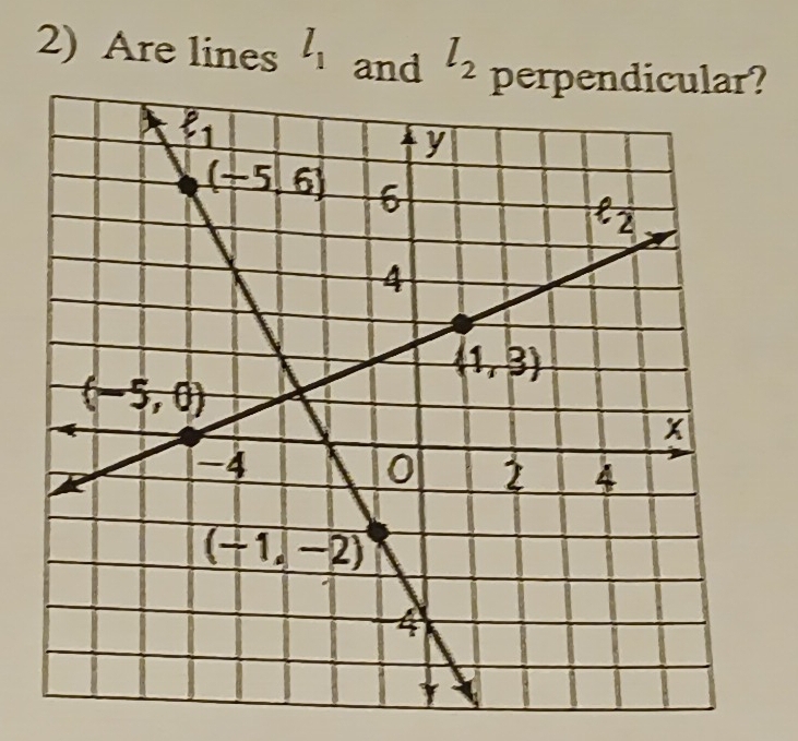 Are lines l_1 and l_2