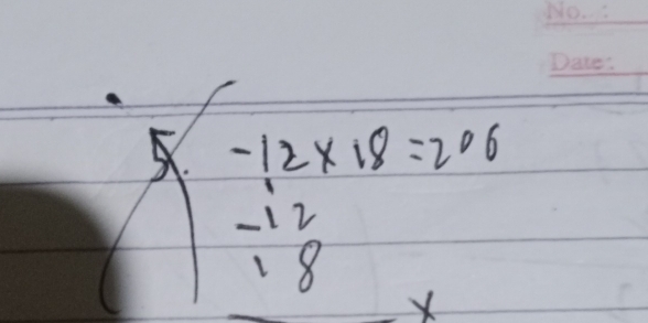 beginarrayl -12* 18=206-12 18* endarray
 1/1 )^2