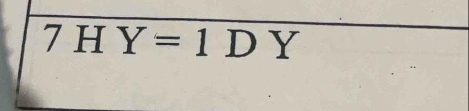 Y=1DY