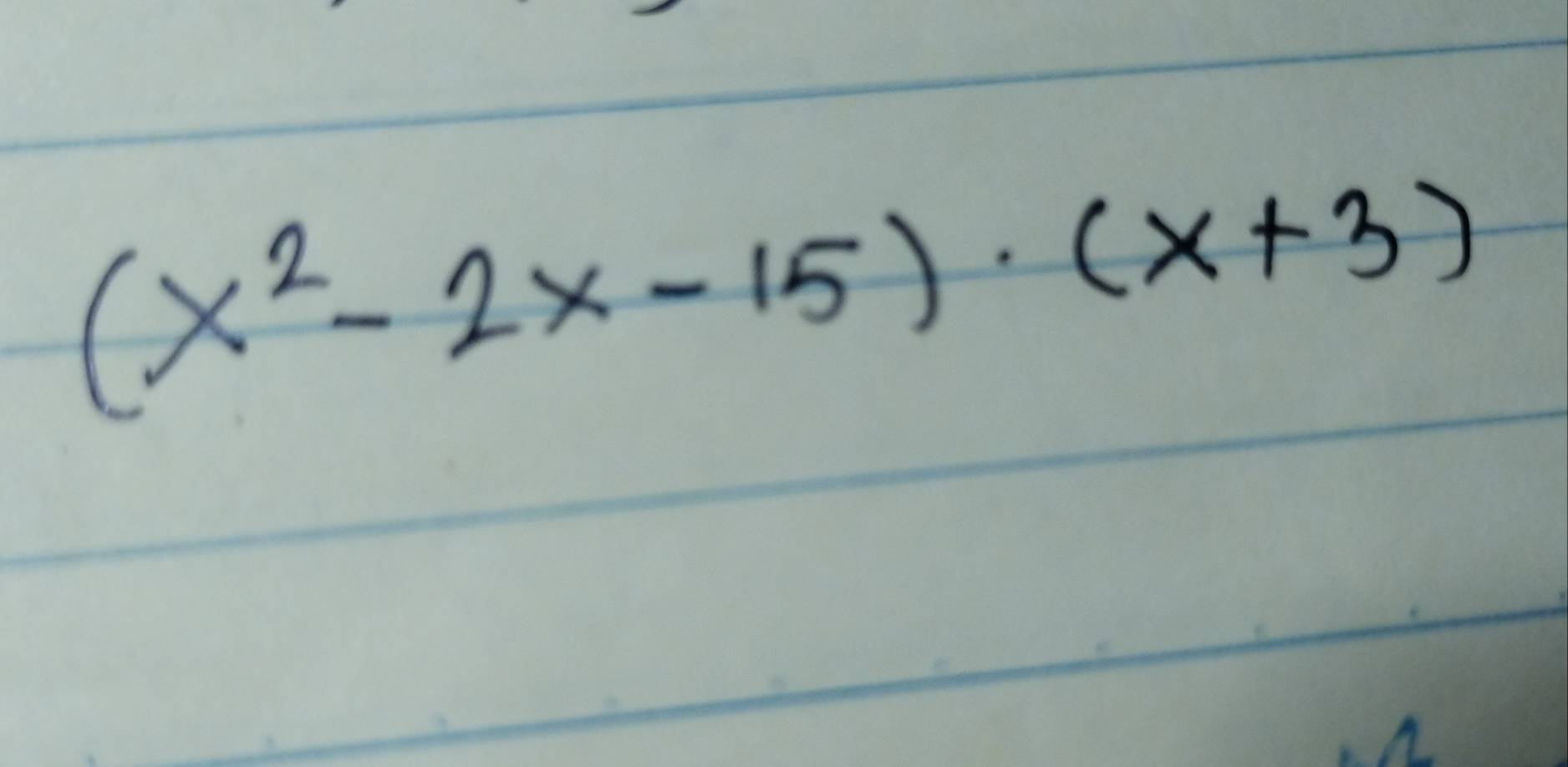 (x^2-2x-15)· (x+3)