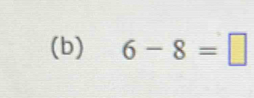 6-8=□