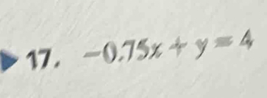 -0.75x+y=4