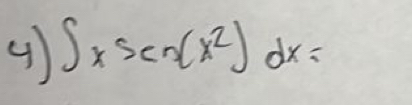 ∈t x^5csc (x^2)dx=