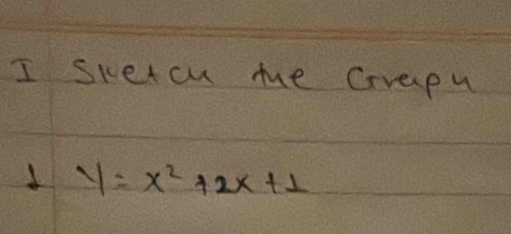 skeicu me Crrepy
y=x^2+2x+1