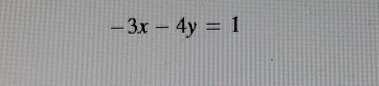 -3x-4y=1