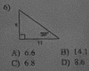 A) 6.6 B) 14.1
C) 6.8 D) 86