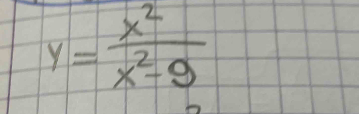 y= x^2/x^2-9 