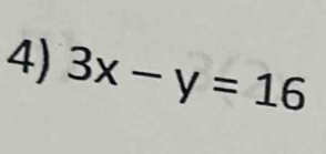 3x-y=16