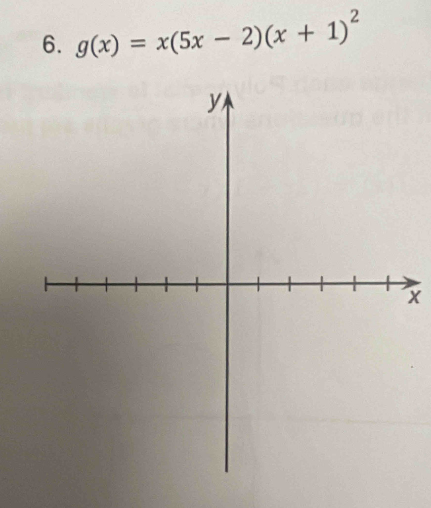 g(x)=x(5x-2)(x+1)^2
x