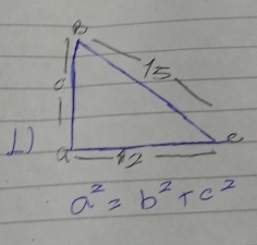 a^2=b^2+c^2