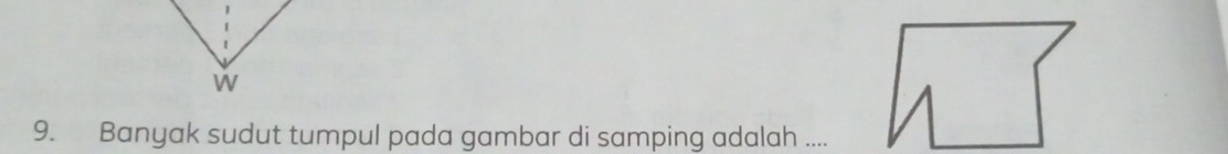 Banyak sudut tumpul pada gambar di samping adalah ....