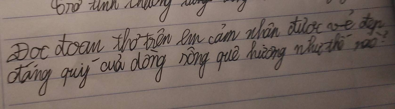 ond tmn nd do 
Doe doom the ten an cam whan duoc ae do 
daing quig aud dong nong que huing wharth yó