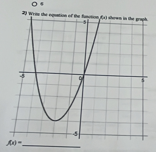 6
2) W
_