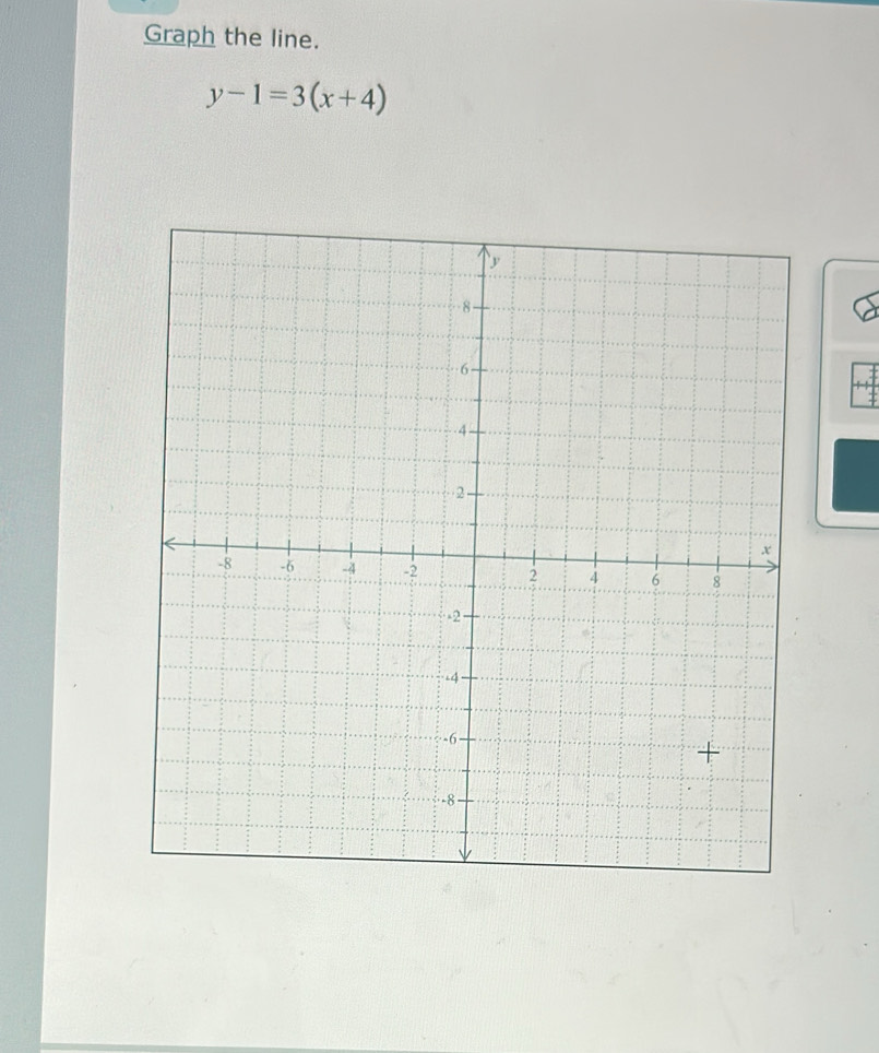 Graph the line.
y-1=3(x+4)