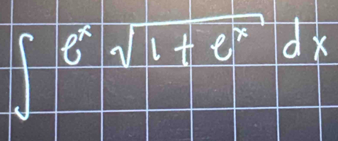 ∈t -6^xsqrt(1+e^x)dx