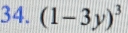 (1-3y)^3