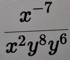  (x^(-7))/x^2y^8y^6 