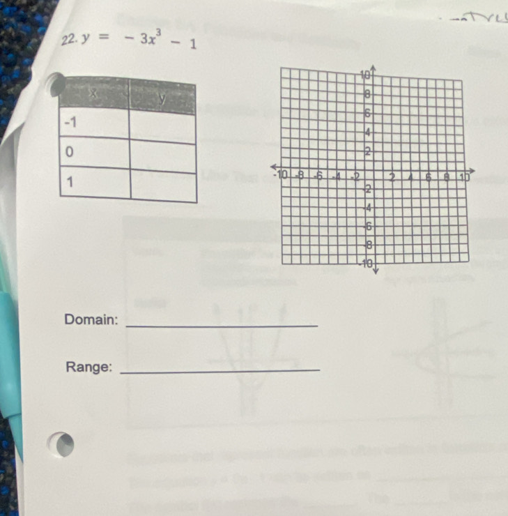 y=-3x^3-1
Domain:_ 
Range:_