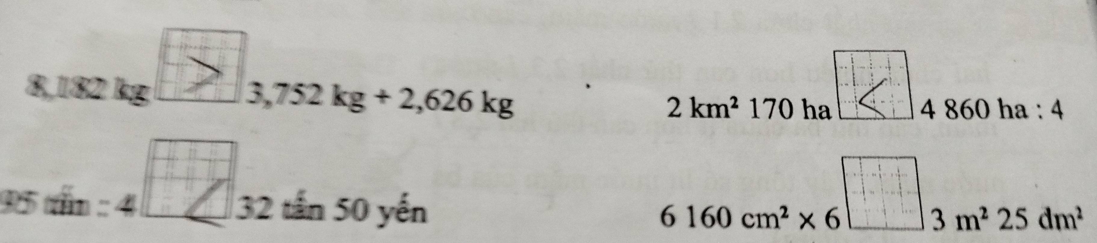 b=+ 2/3 t^(frac 2)3 2/3 |^ 2/3 
∠ 3,752kg+2,626kg
8,182 kg
 1/2 a_1/2=frac 2
2km^2170ha... ∠ 1 860 ha : 4
□ _32
95 tấn =4 tần 50 yến
6160cm^2* 6□ 3m^225dm^2