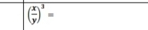 overline ( x/y )^3=