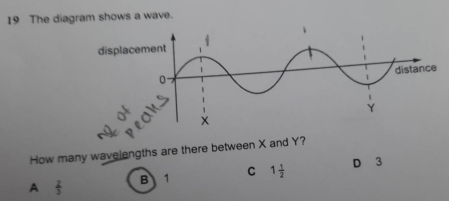 Solved: The diagram shows a wave. How many wavelengths are there ...