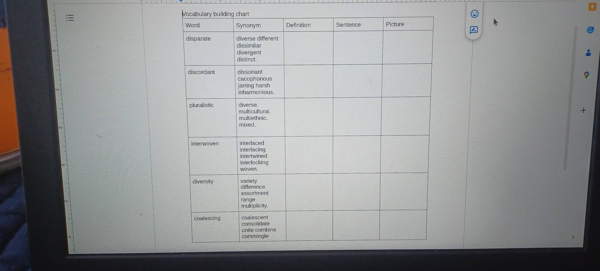 Vocabulary bui 

+