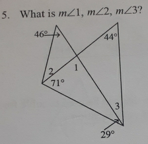 What is m∠ 1,m∠ 2,m∠ 3 ?