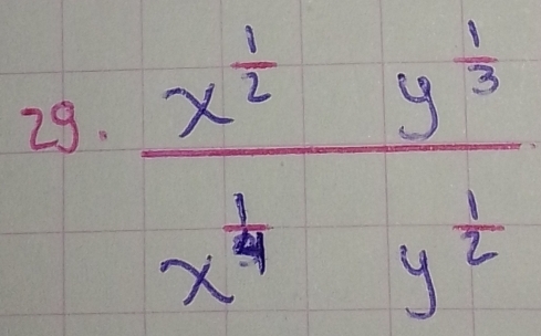 frac x^(frac 1)2y^(frac 1)3x^(frac 1)4y^(frac 1)2