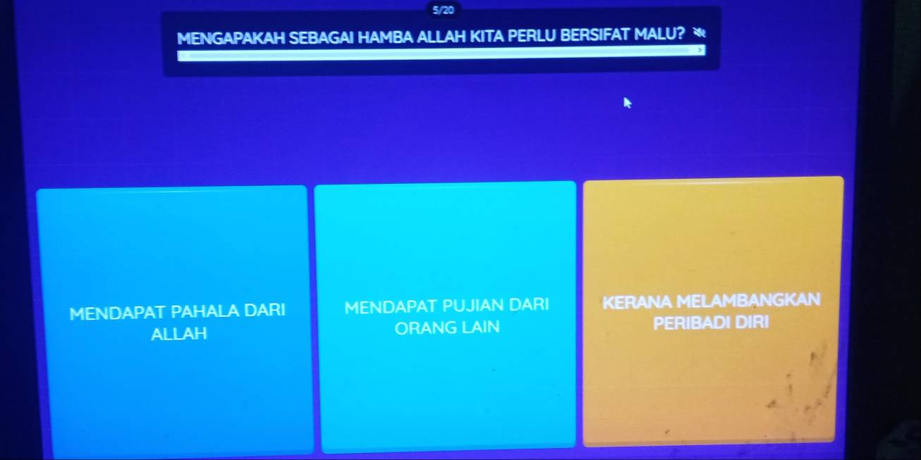 5/20
MENGAPAKAH SEBAGAI HAMBA ALLAH KITA PERLU BERSIFAT MALU? `
MENDAPAT PAHALA DARI MENDAPAT PUJIAN DARI KERANA MELAMBANGKAN
ALLAH ORANG LAIN PERIBADI DIRI