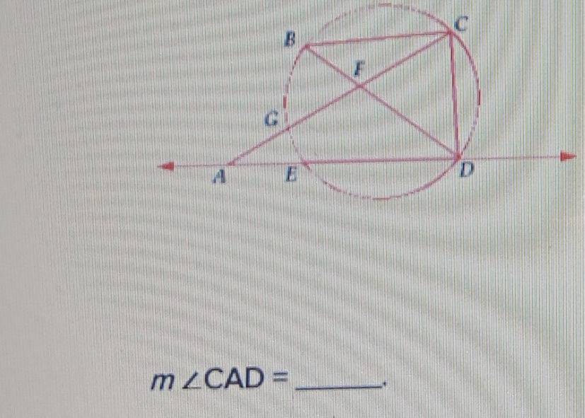 m∠ CAD= _