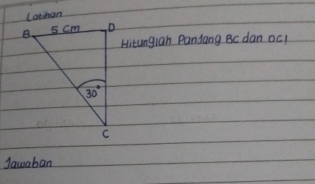 Hitungian Panjang Bc dan ocl
Jawaban