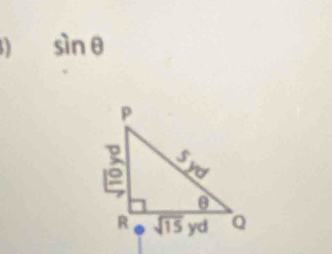 sin θ