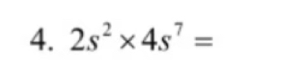 2s^2* 4s^7=