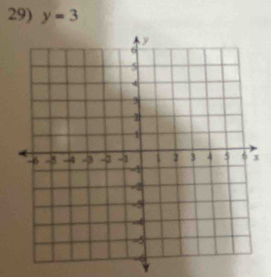 y=3