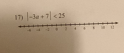 |-3a+7|<25</tex>